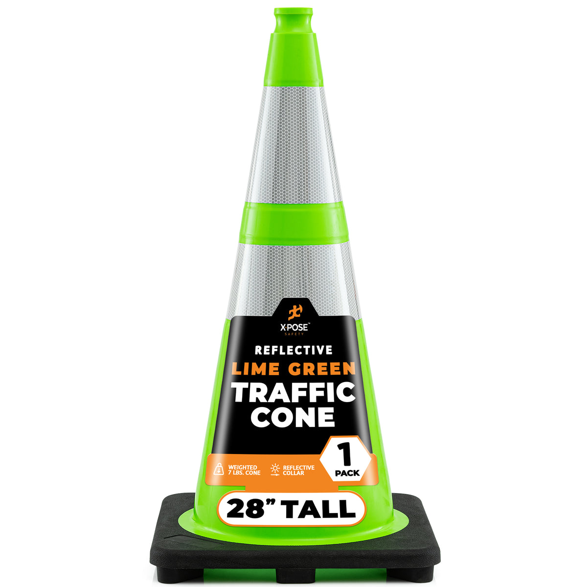 28" Lime Traffic Cone