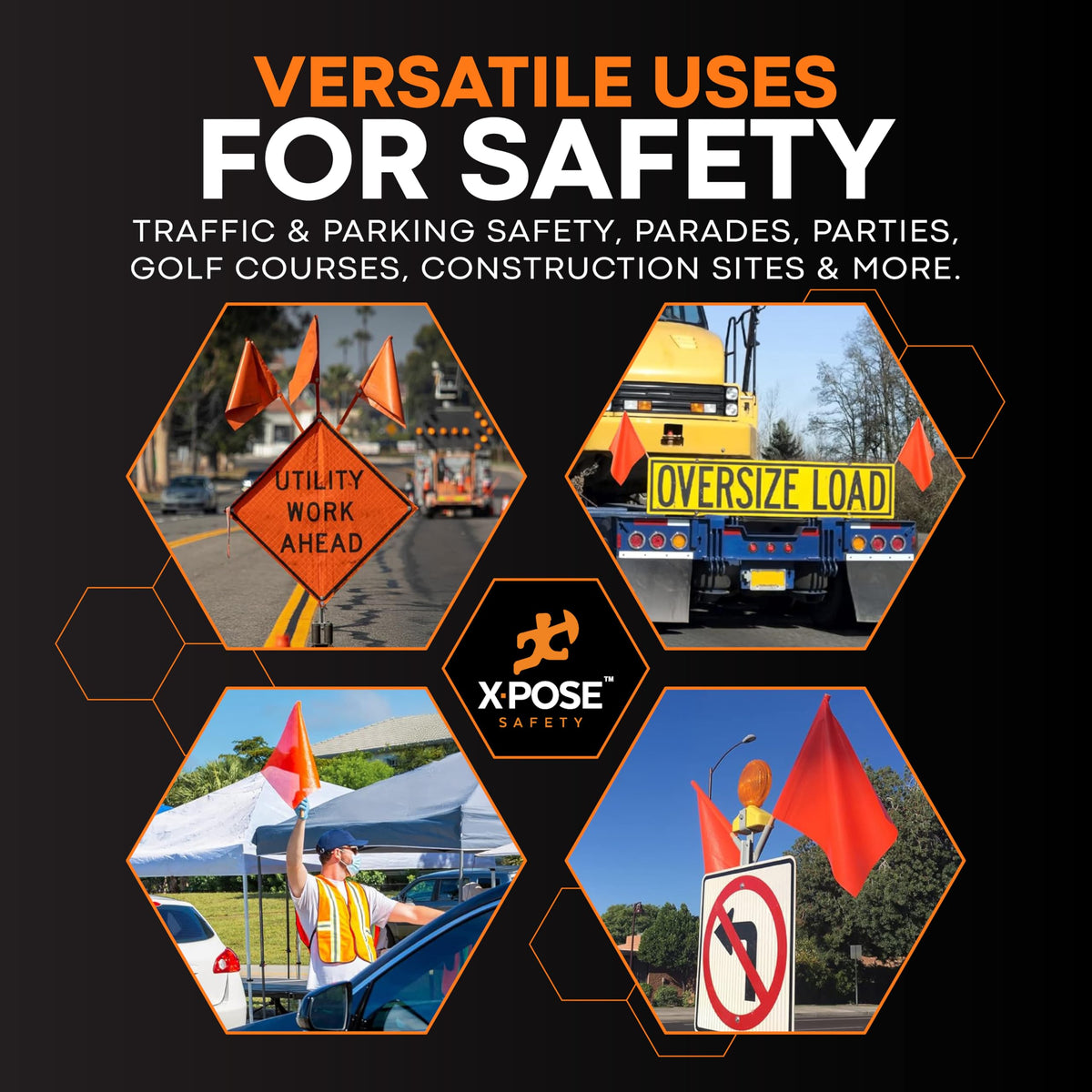 18" X 18" Safety Flag