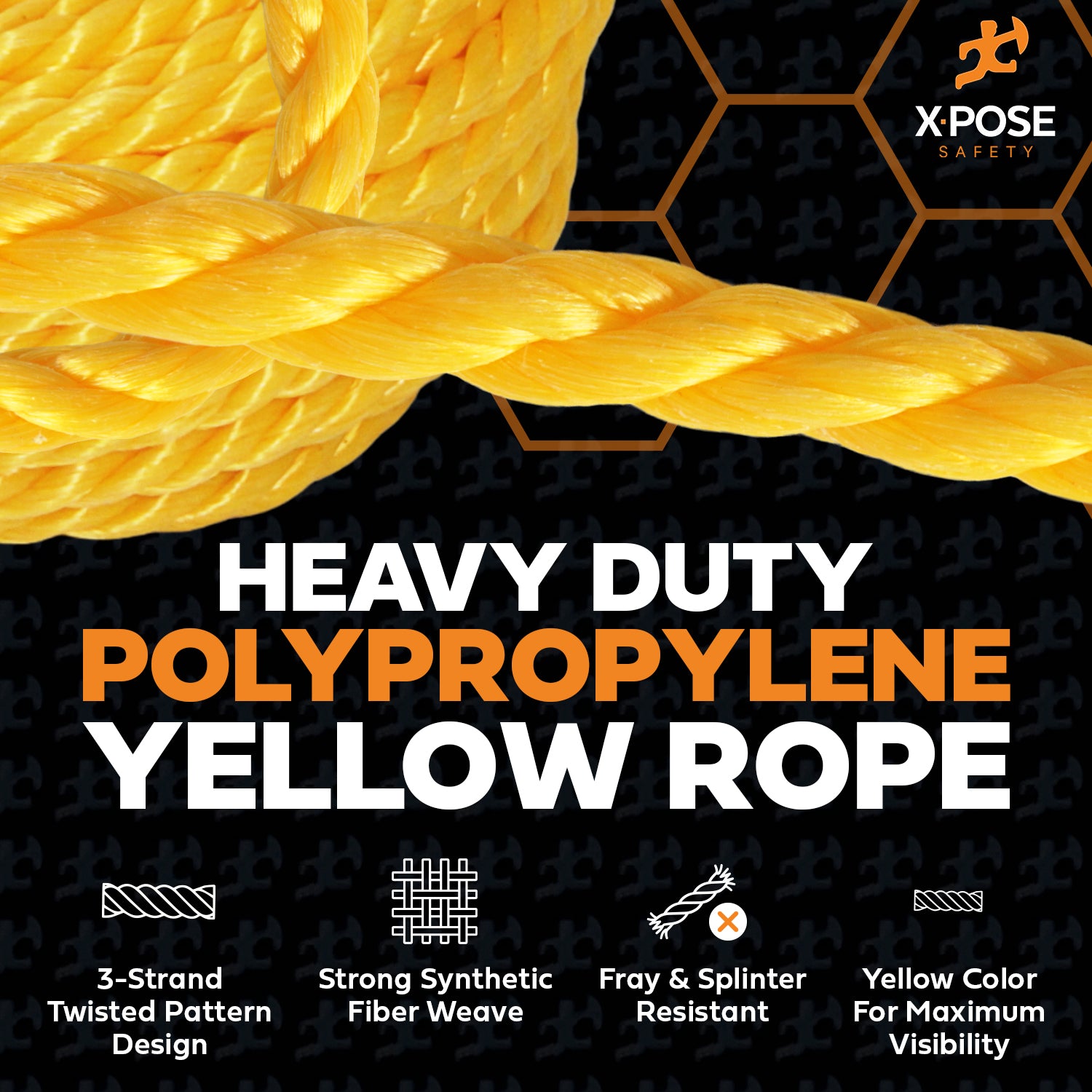 Yellow Twisted Poly Rope