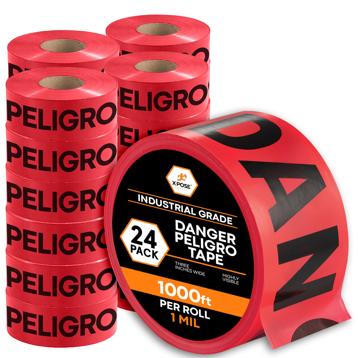 3" Barricade Tape Roll 1000 FT