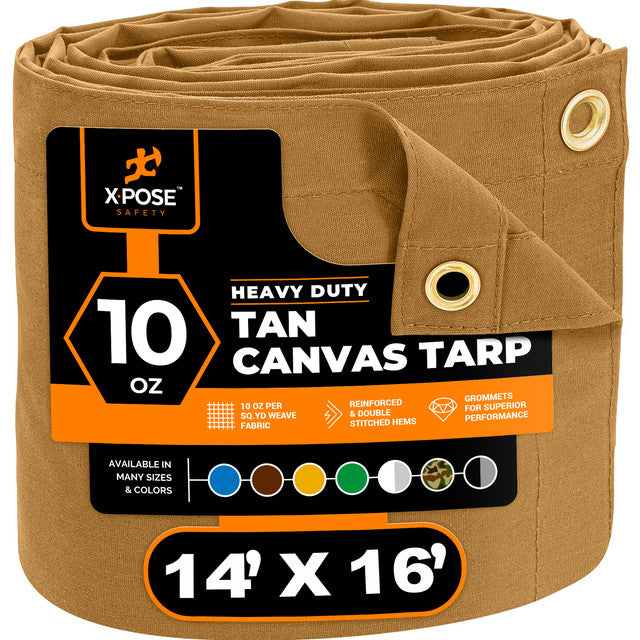 Tan Canvas Tarps 10oz
