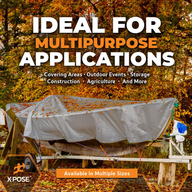 12 Mil Silver Extra Heavy Duty Poly Tarp