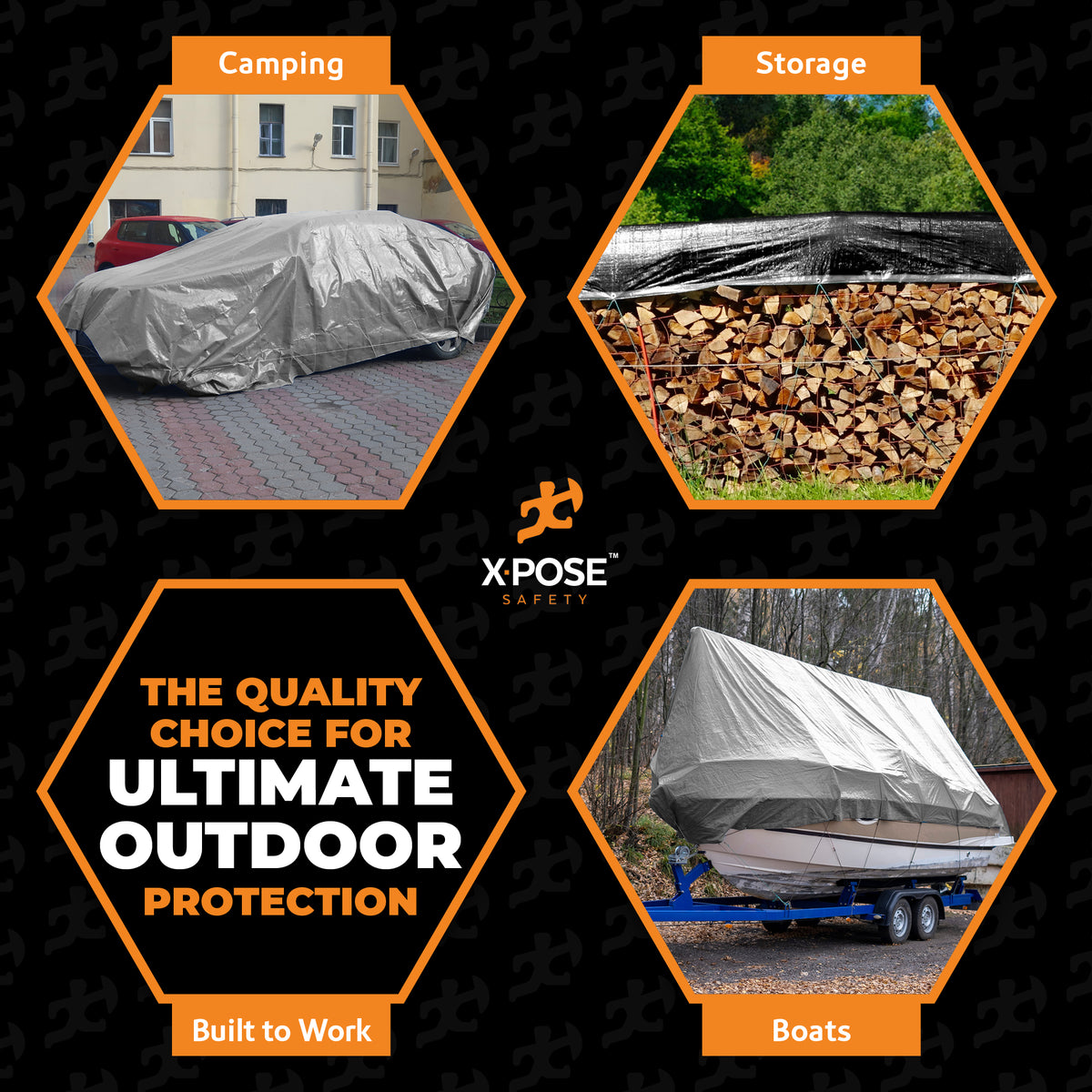10 Mil Silver Black Heavy Duty Poly Tarp