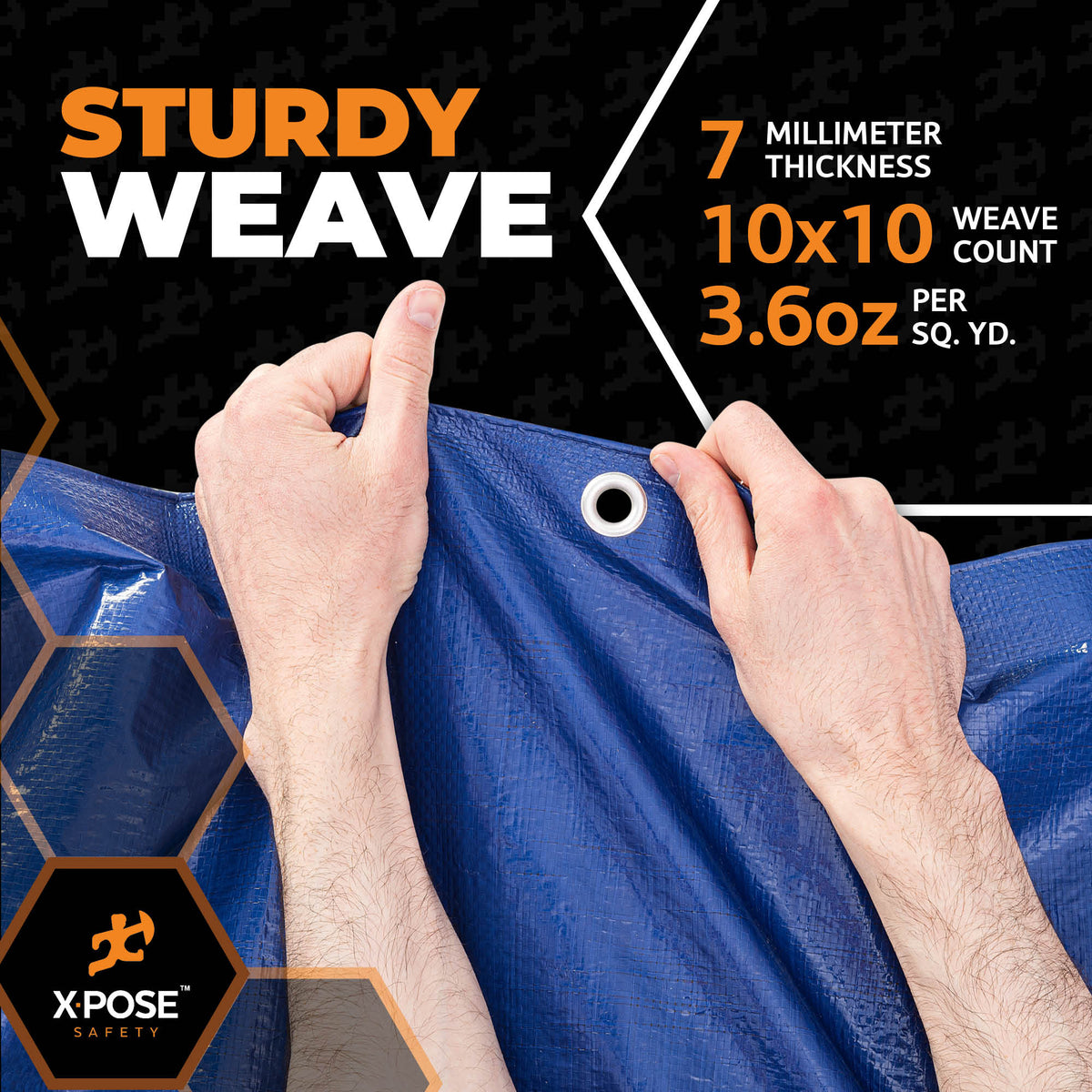 7 Mil Blue/Brown Heavy Tarp