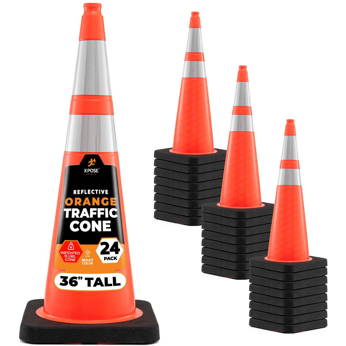 36" Orange Traffic Cone