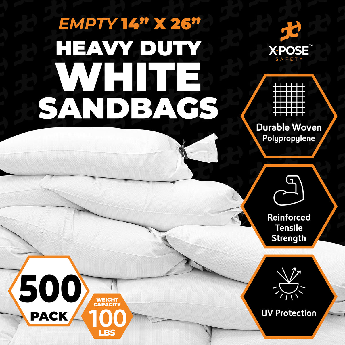 H/D Woven Polypropylene Empty Sand Bags