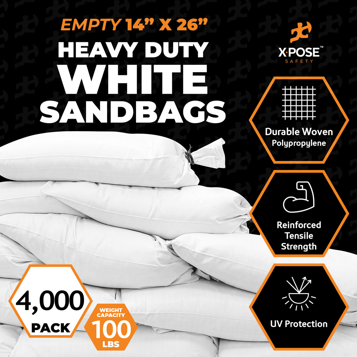 H/D Woven Polypropylene Empty Sand Bags