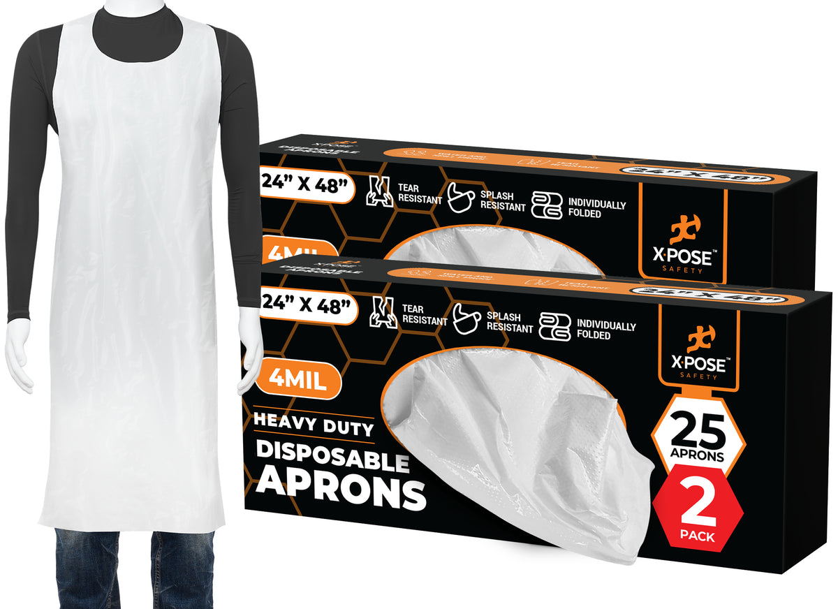 Heavy Duty Disposable Poly Aprons