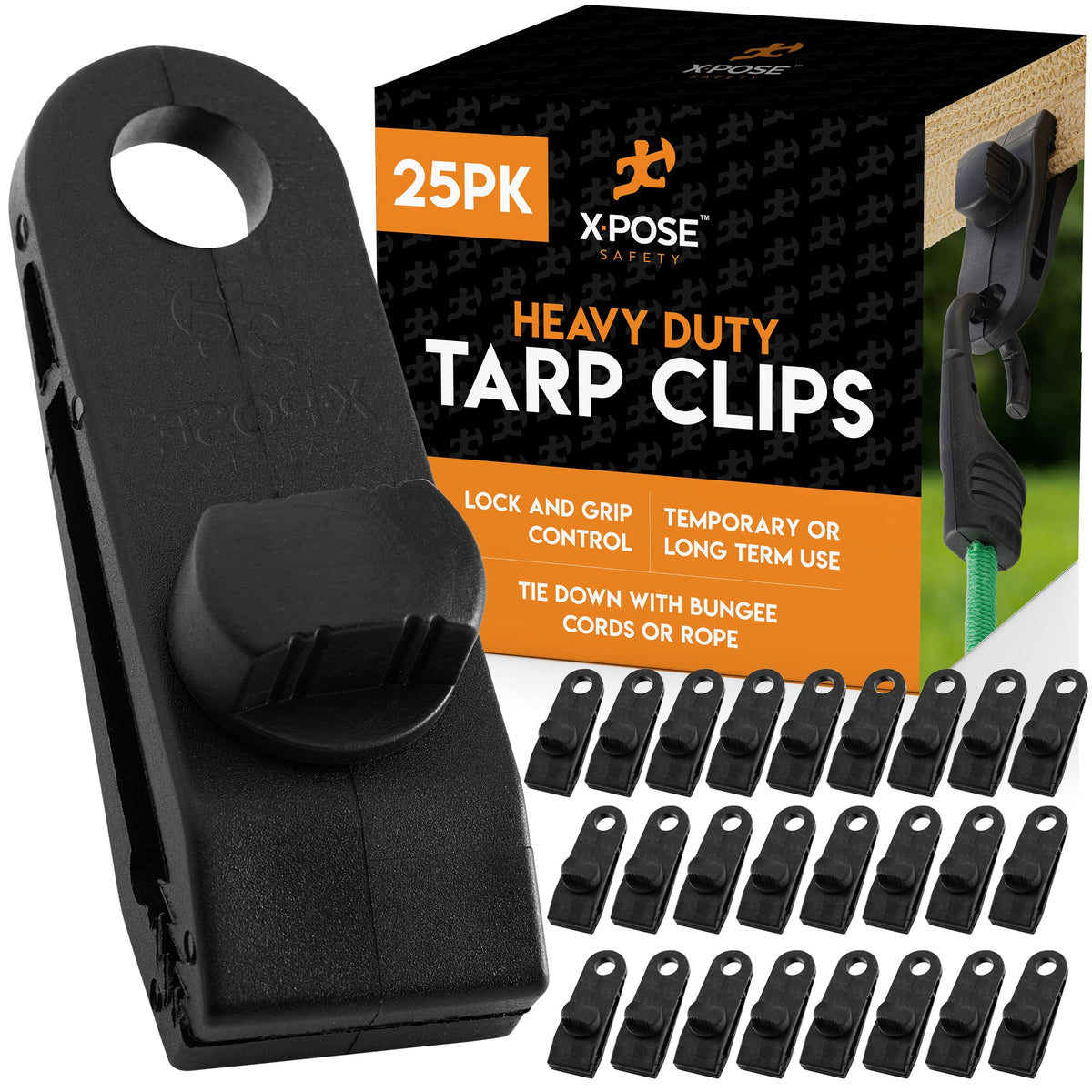 Heavy Duty Reusable Tarp Clips