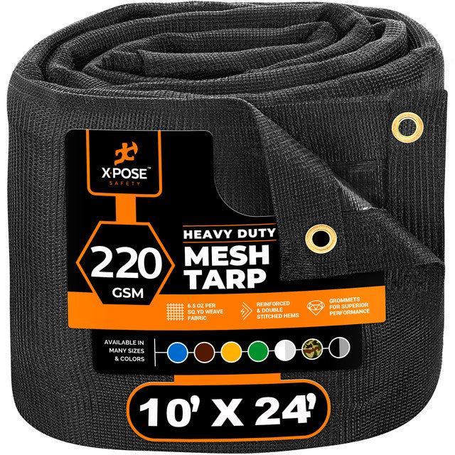 Black Mesh Truck Tarp