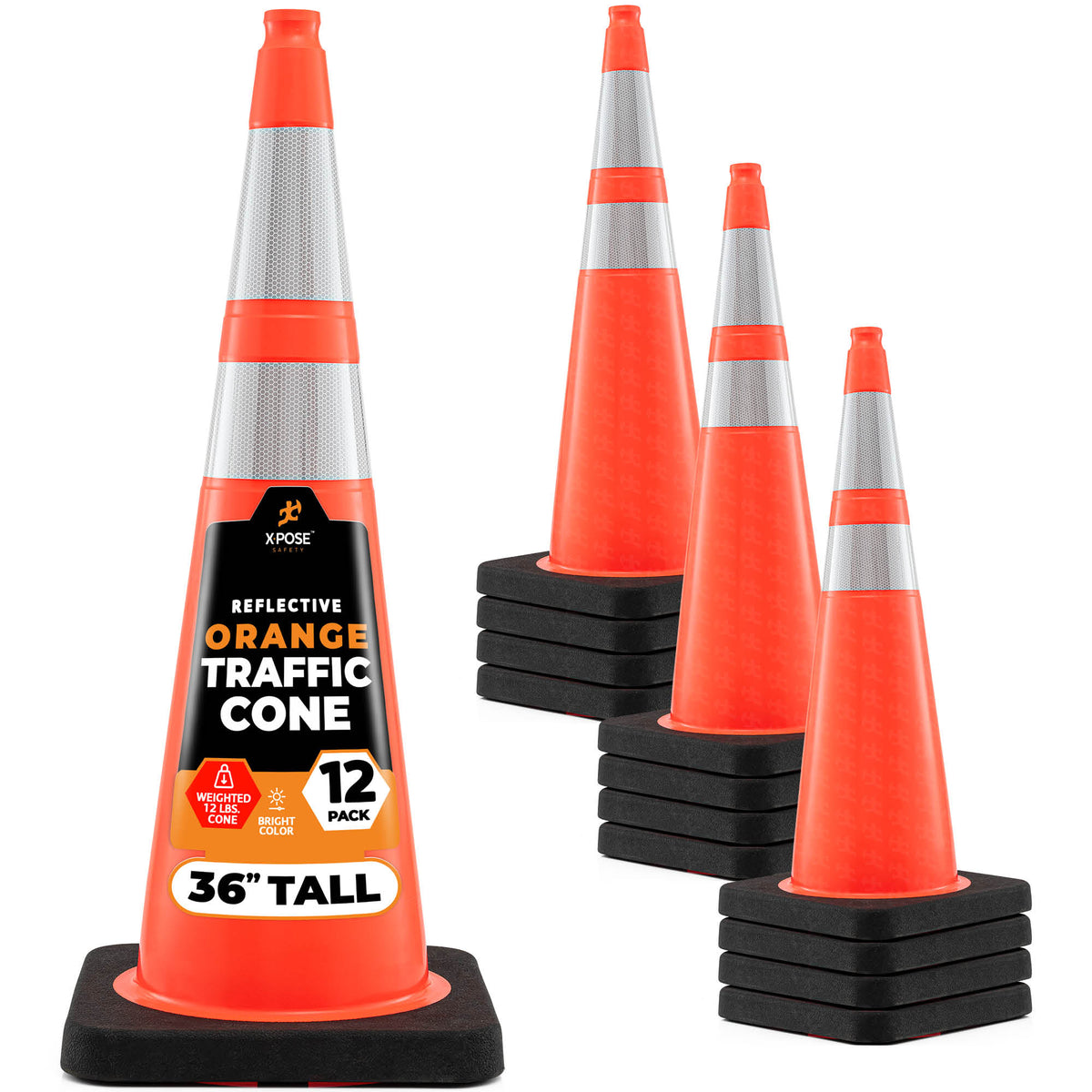 36" Orange Traffic Cone