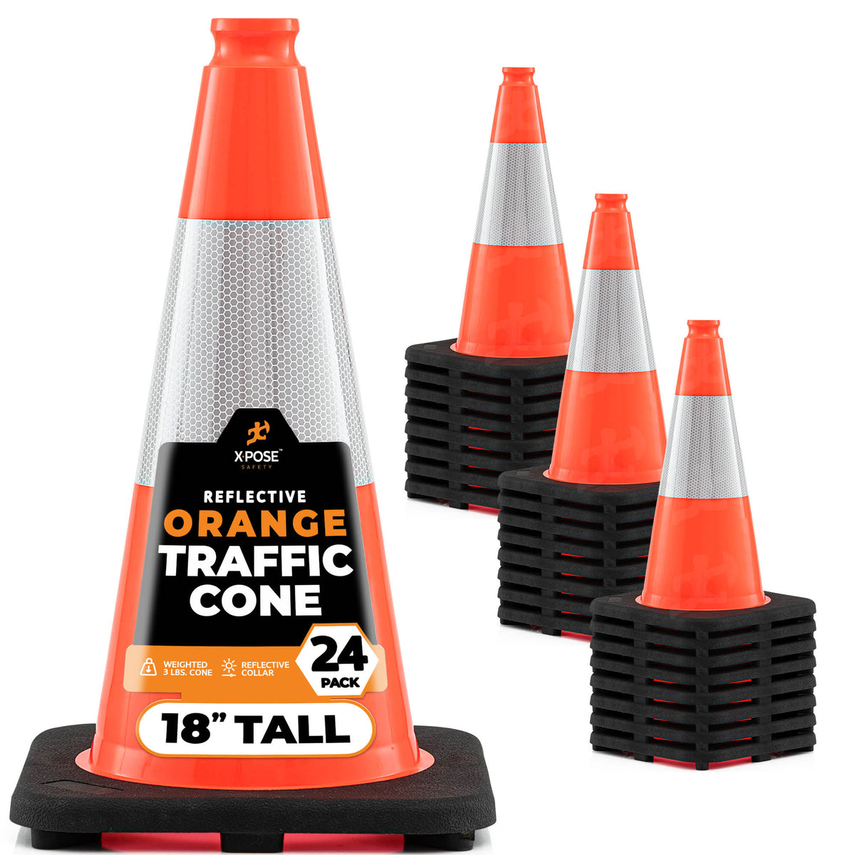 18" Orange Traffic Cone
