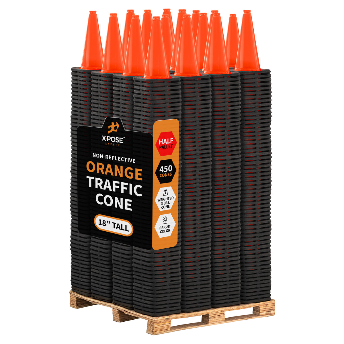 18" Orange Traffic Cone