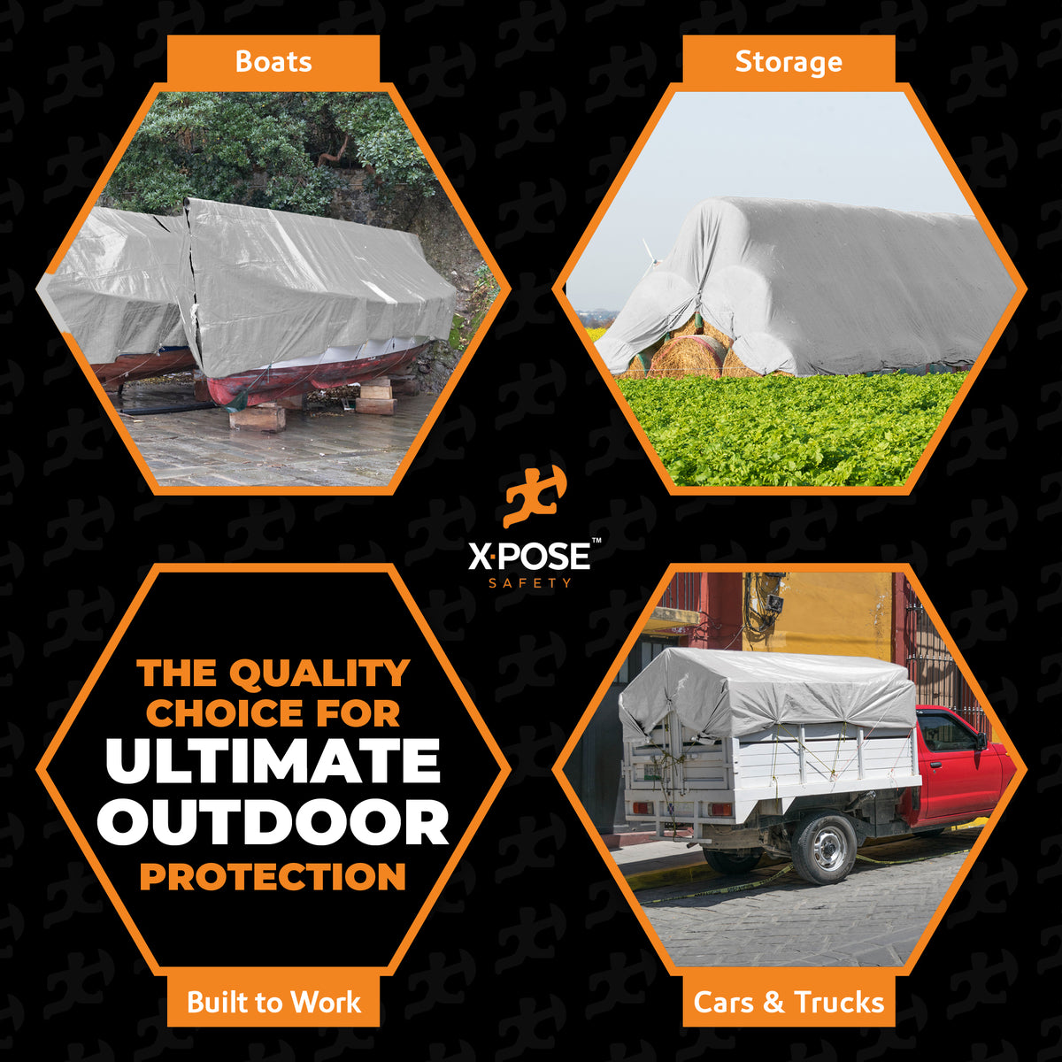 16 Mil Silver/Brown Super Heavy Duty Poly Tarp