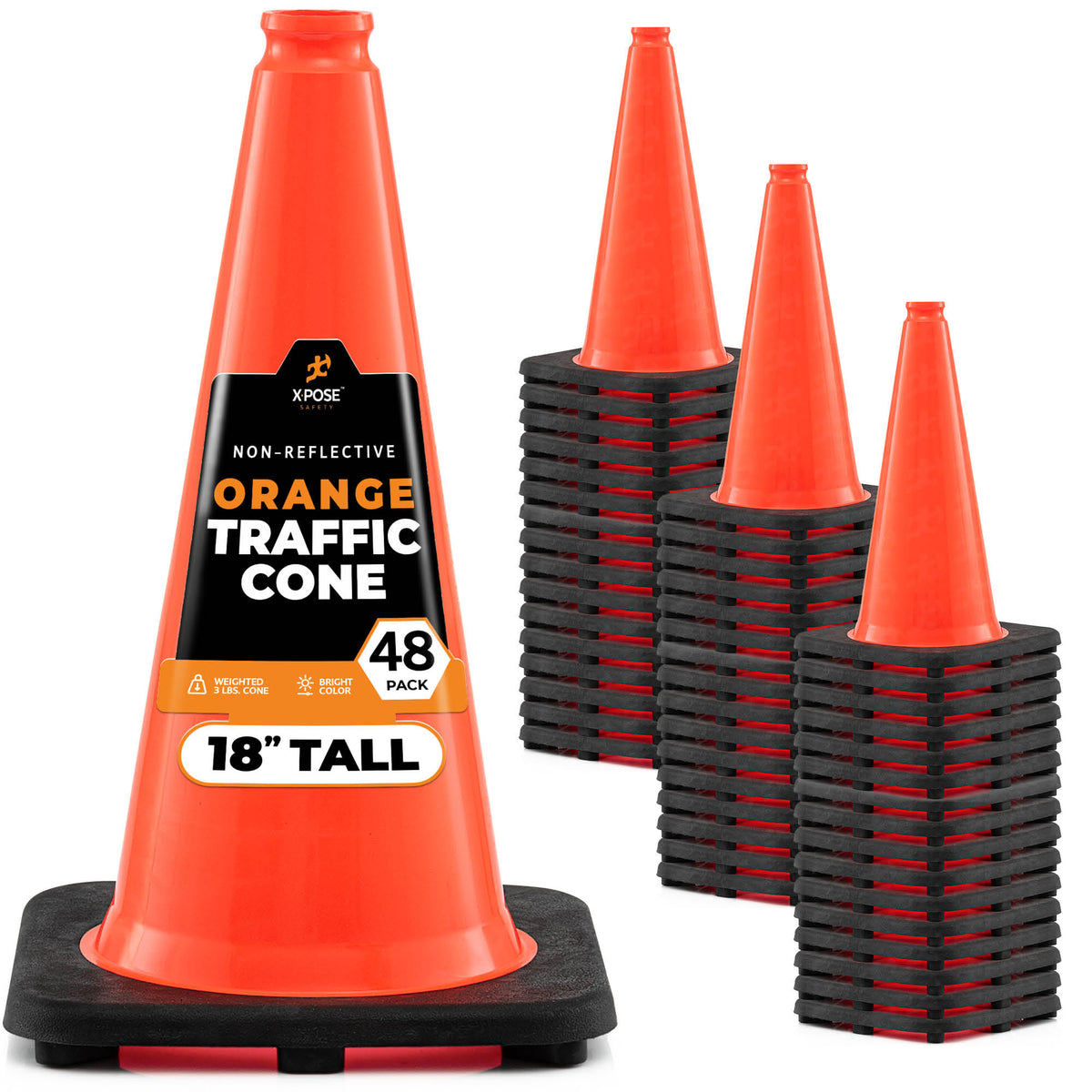 18" Orange Traffic Cone