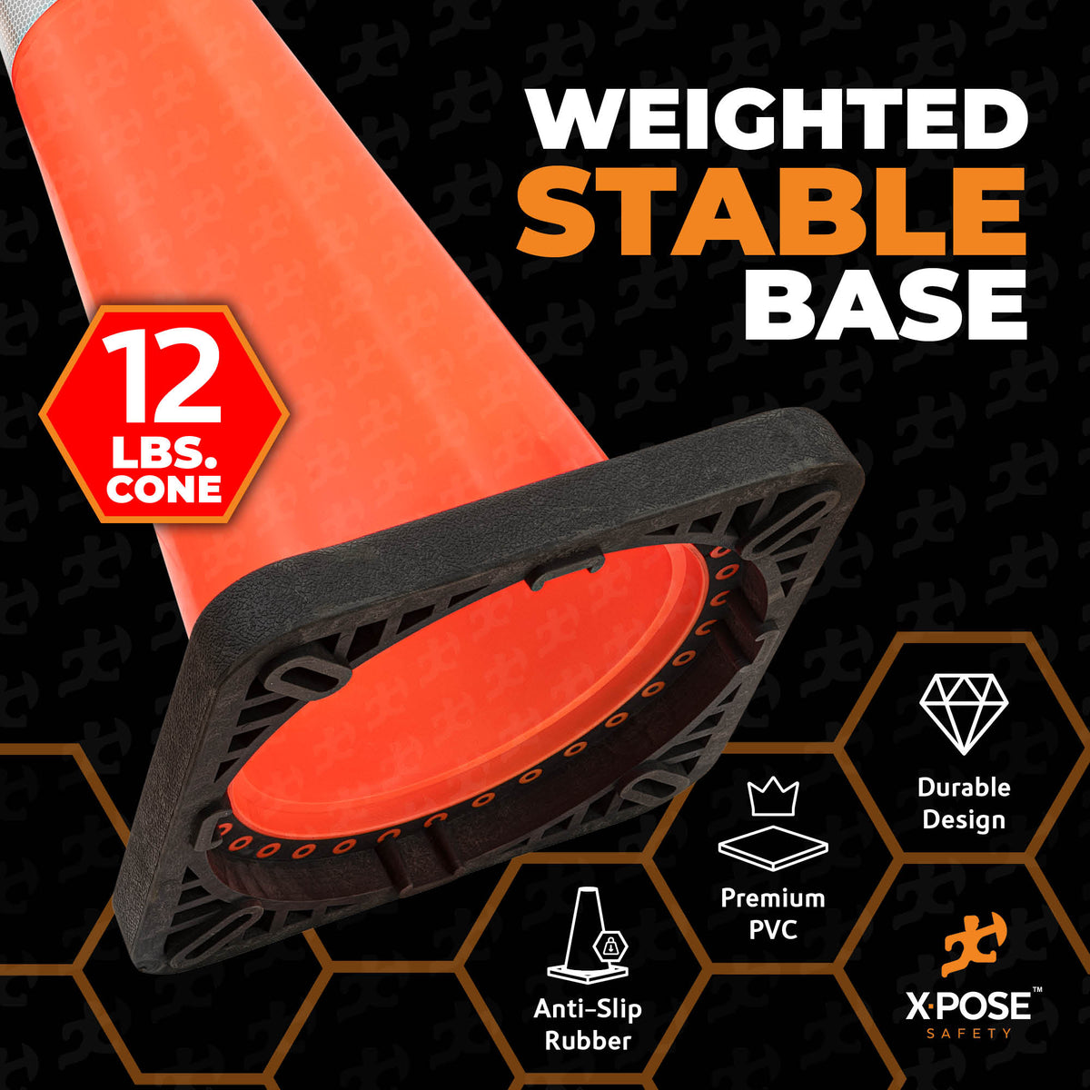 36" Orange Traffic Cone