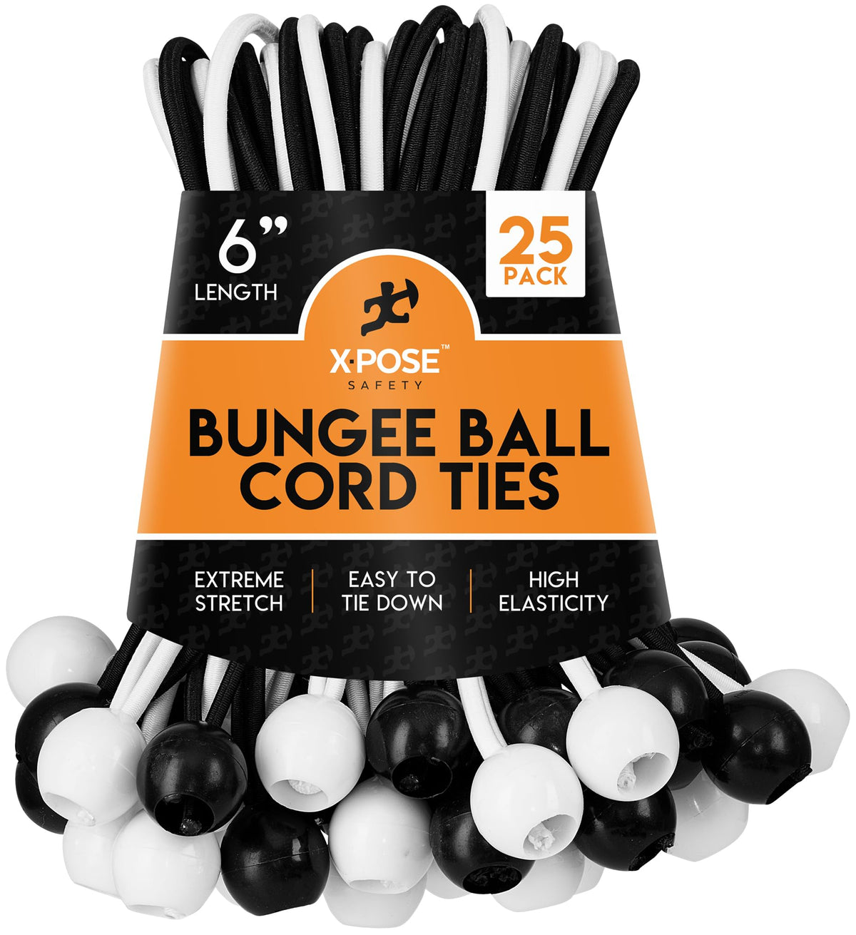 Heavy Duty Ball Bungees With Cord Ties