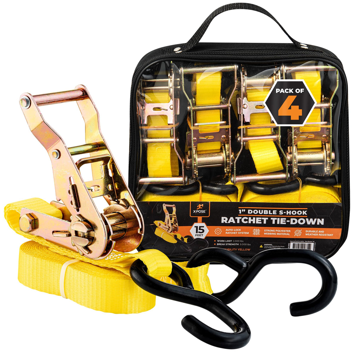 Heavy Duty Tie Down Ratchet Straps