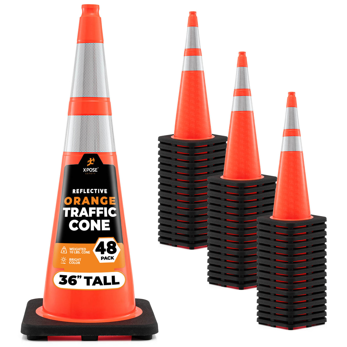 36" Orange Traffic Cone
