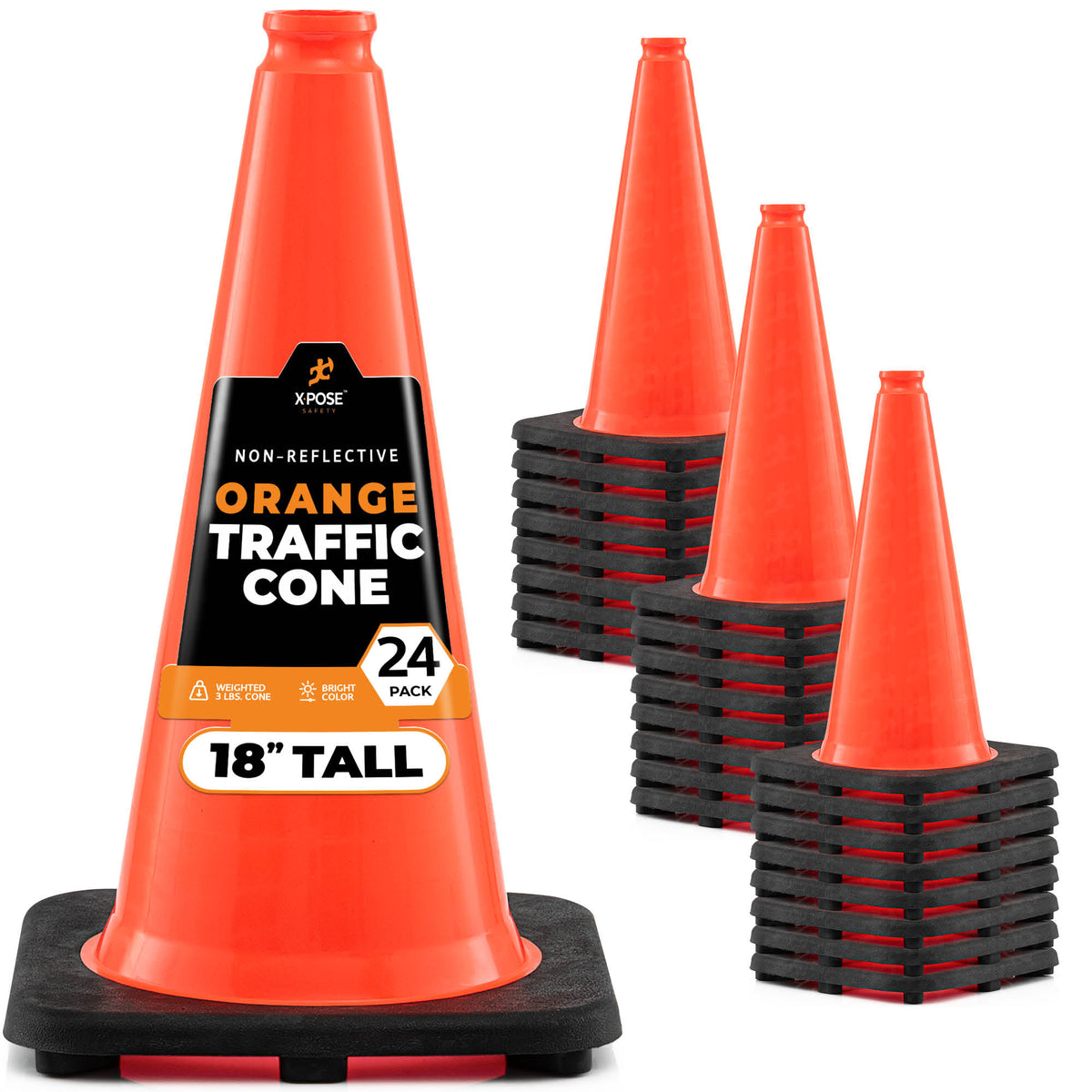 18" Orange Traffic Cone