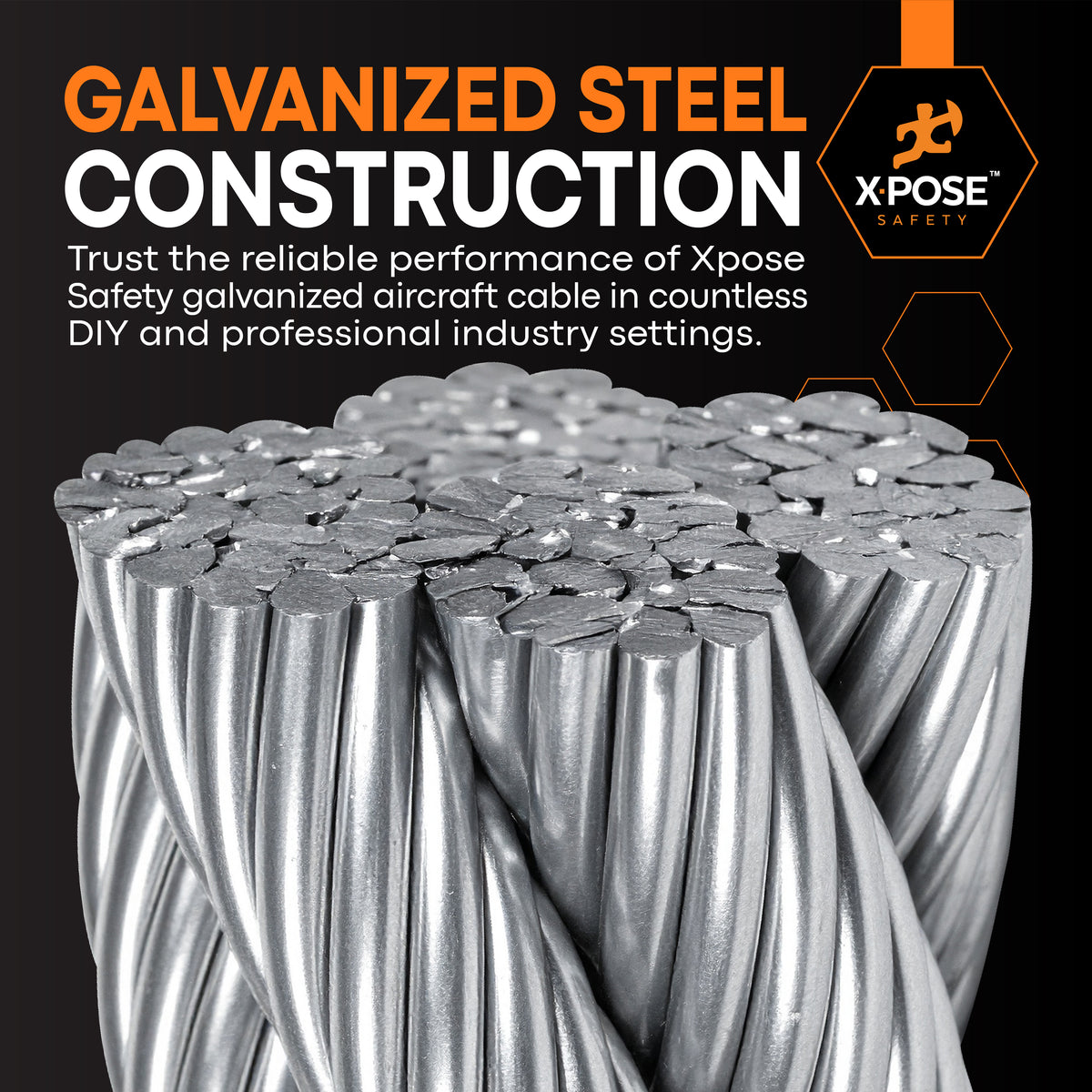 7x19 Galvanized Steel Aircraft Cable