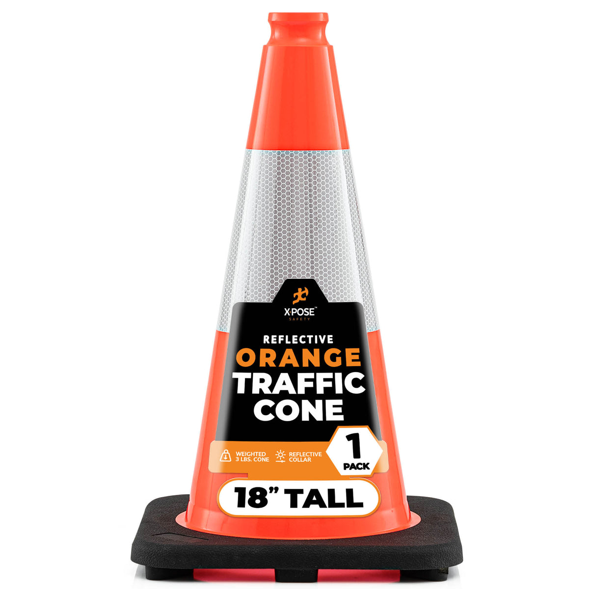 18" Orange Traffic Cone