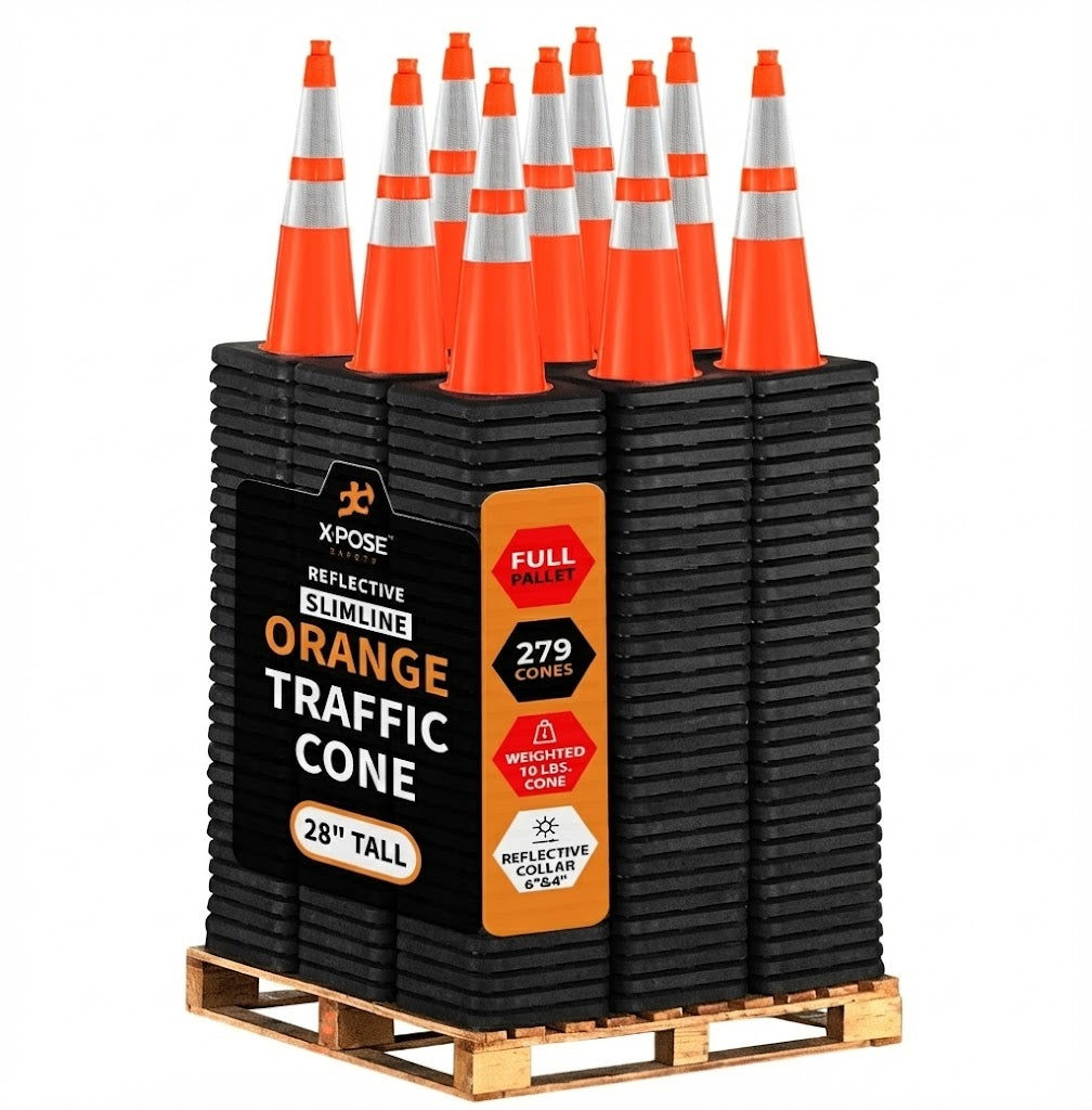 28" Slimline Orange Traffic Cone