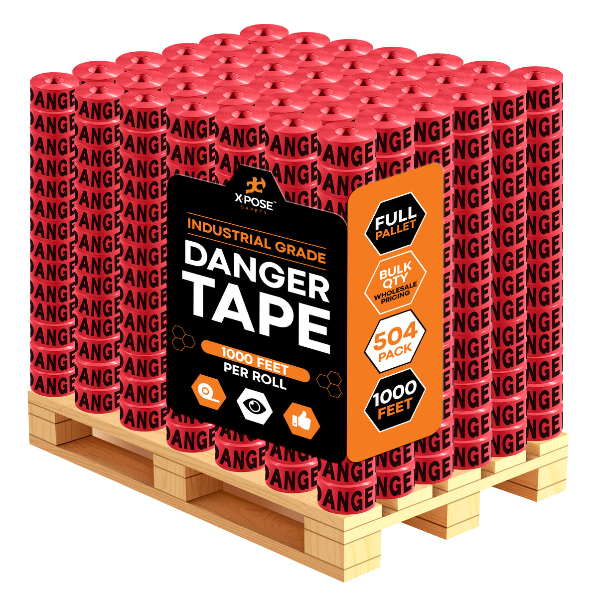3" Barricade Tape Roll 1000 FT