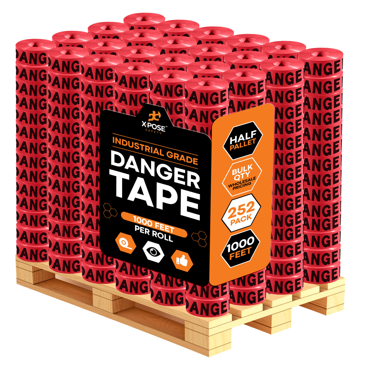 3" Barricade Tape Roll 1000 FT