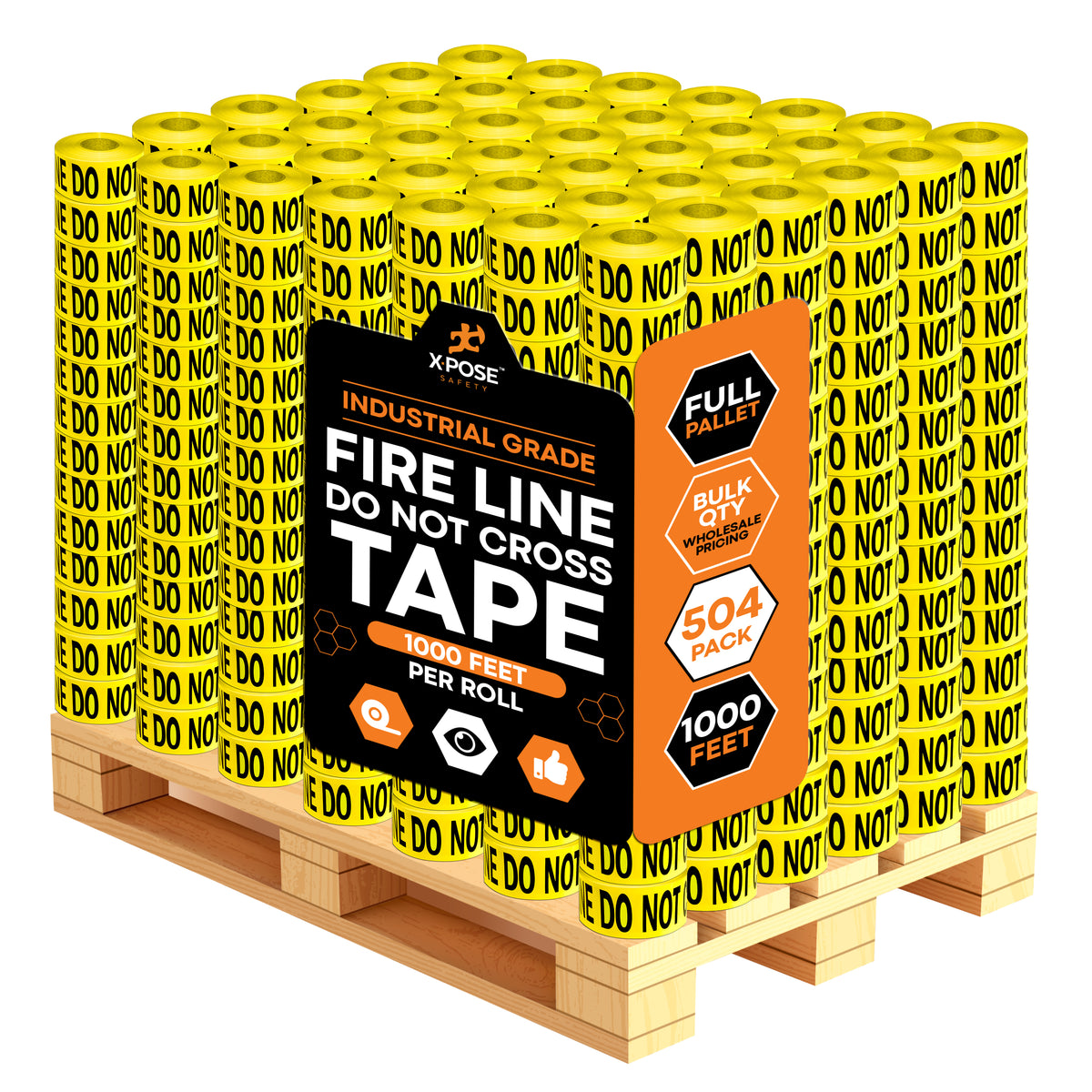 3" Barricade Tape Roll 1000 FT