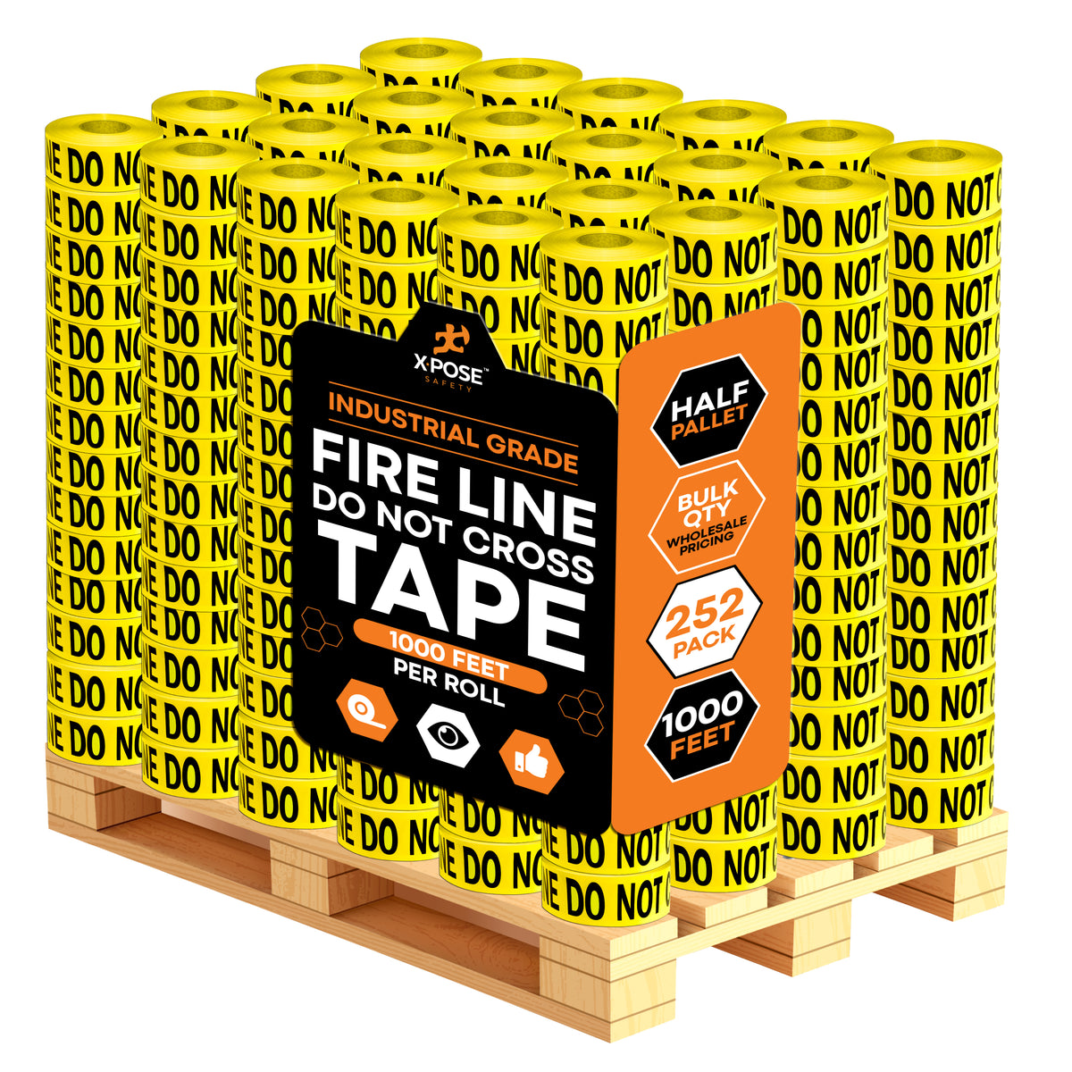 3" Barricade Tape Roll 1000 FT