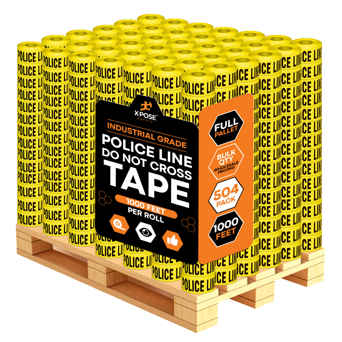 3" Barricade Tape Roll 1000 FT