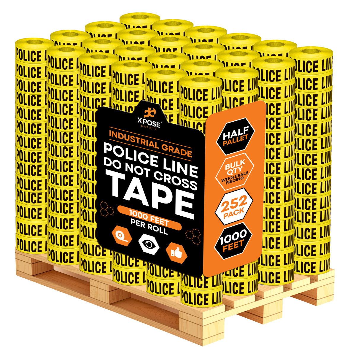 3" Barricade Tape Roll 1000 FT