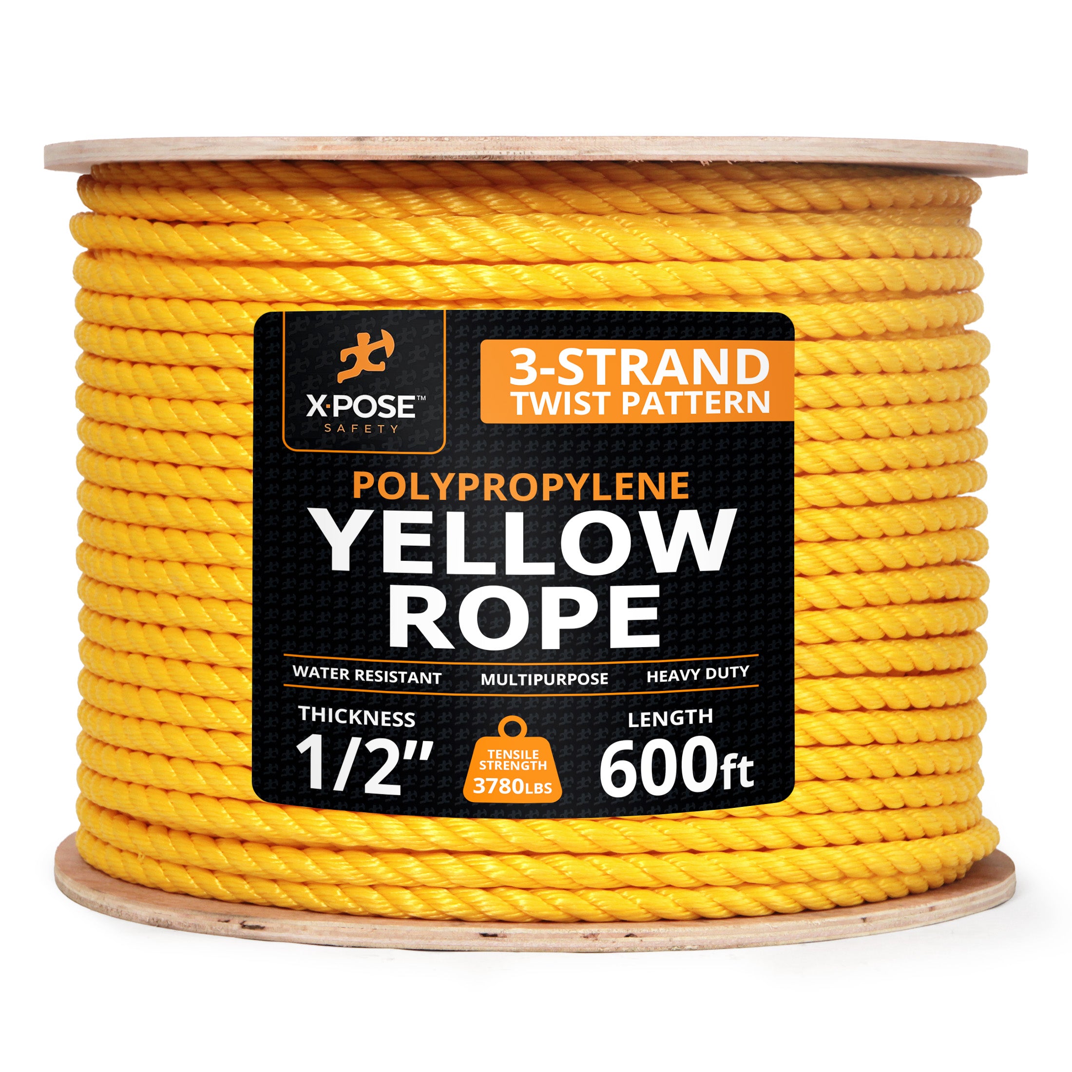 Yellow Twisted Poly Rope