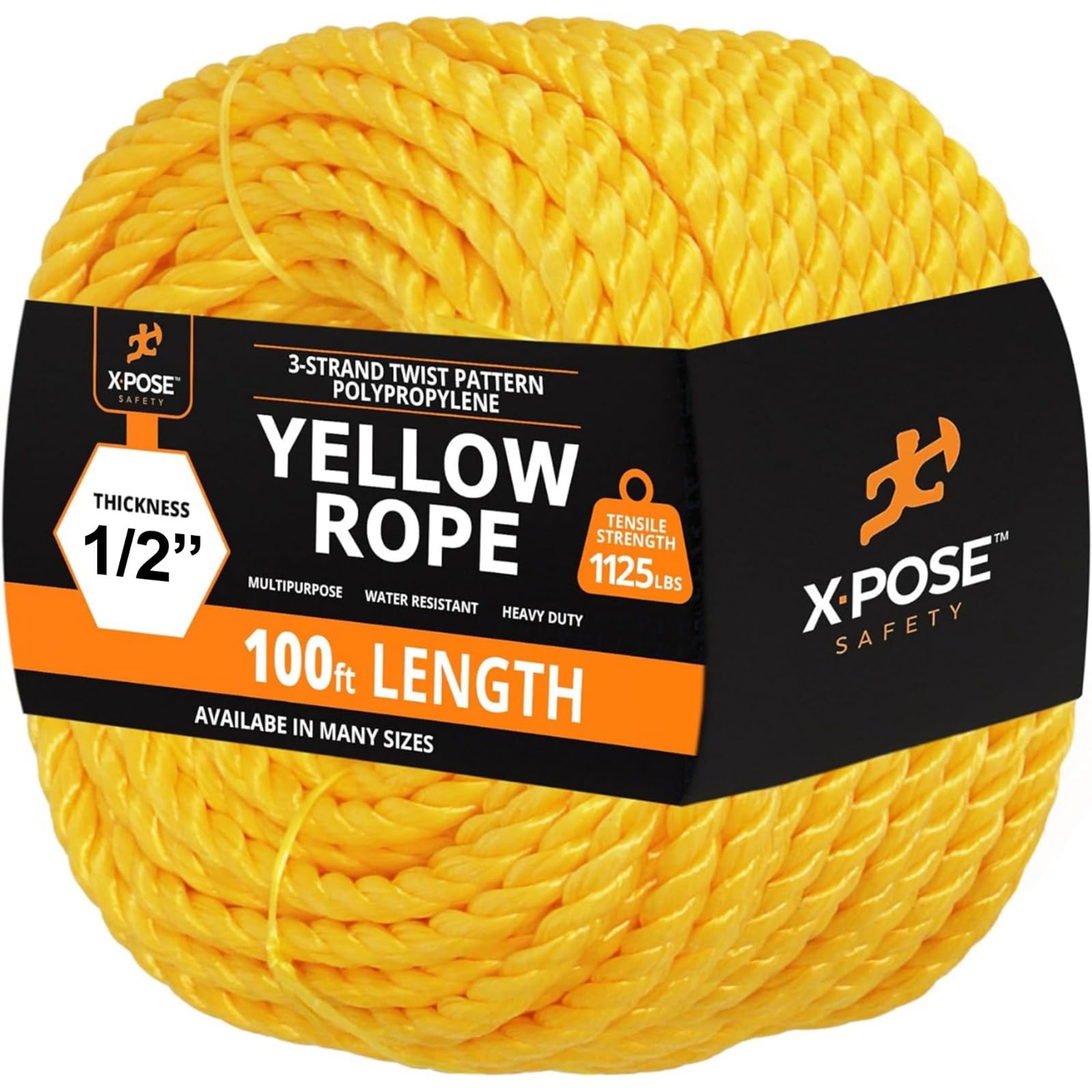 Yellow Twisted Poly Rope