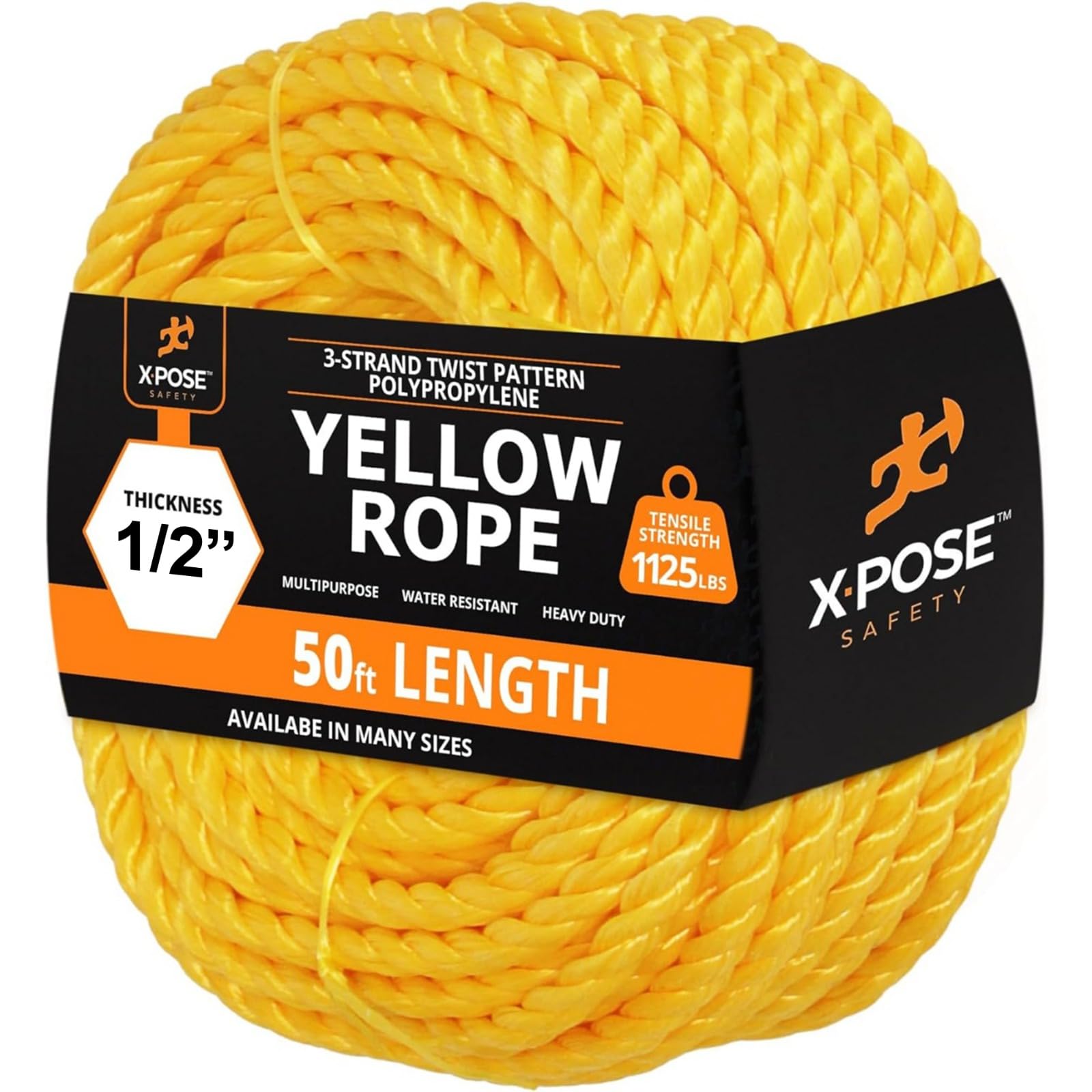 Yellow Twisted Poly Rope