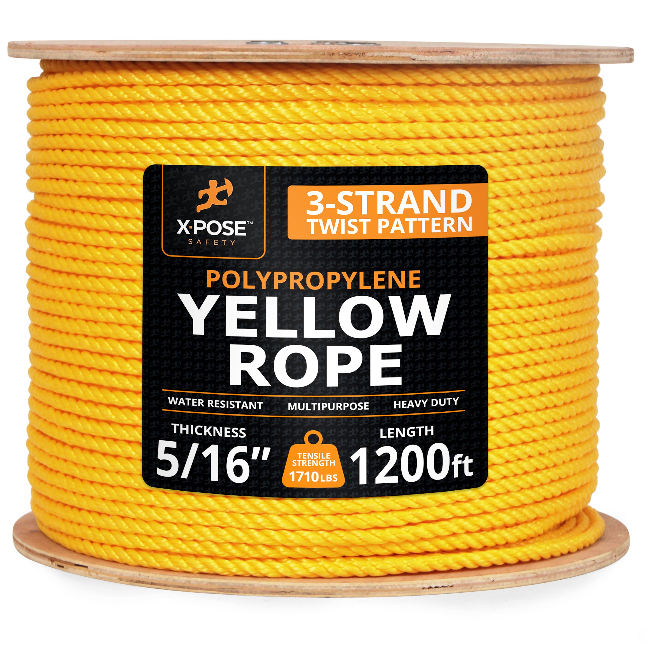 Yellow Twisted Poly Rope