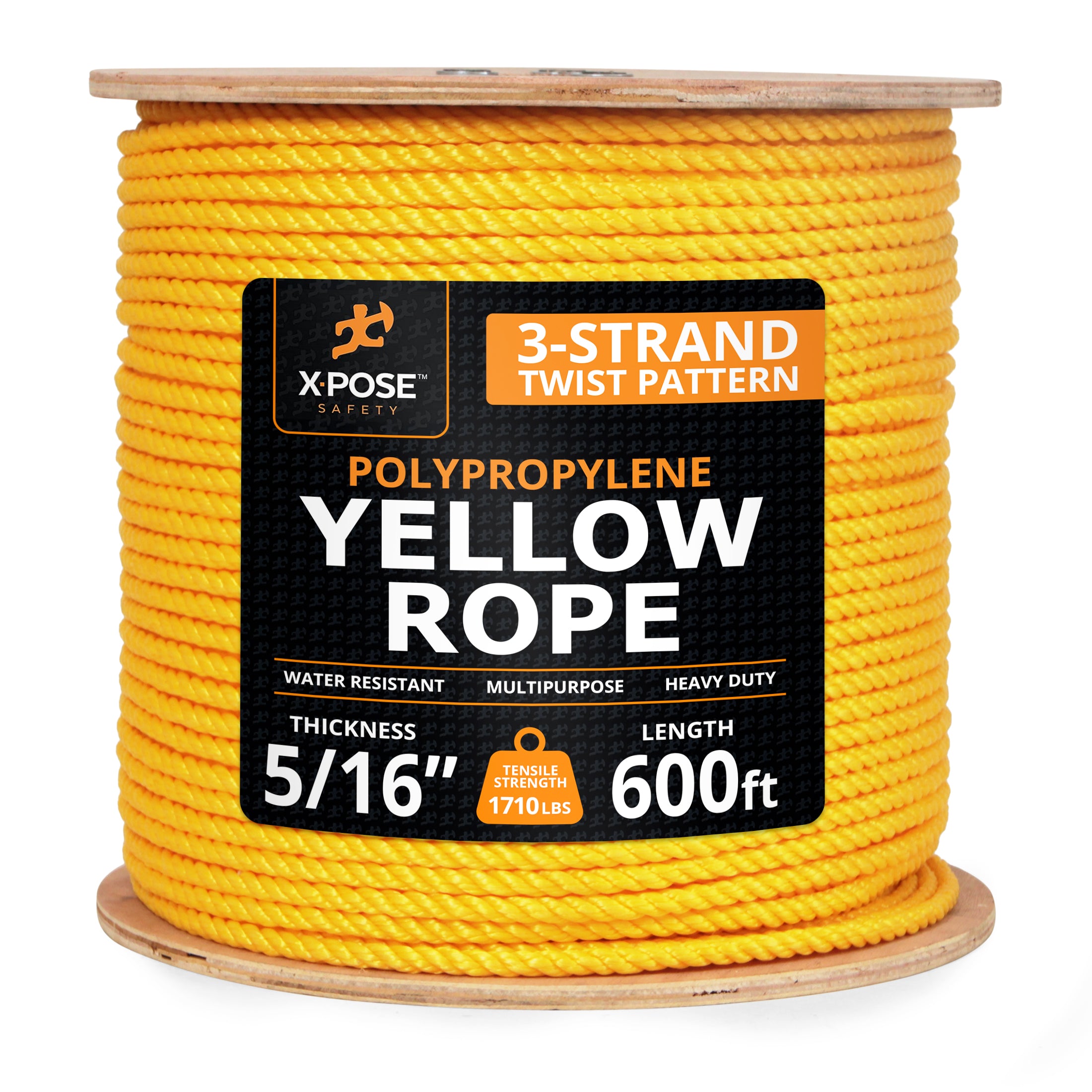 Yellow Twisted Poly Rope