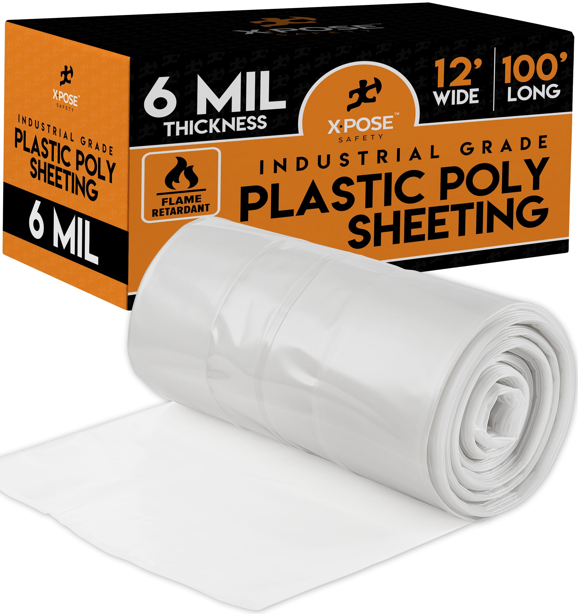 Heavy Duty Clear Fire Retardant Poly Sheeting