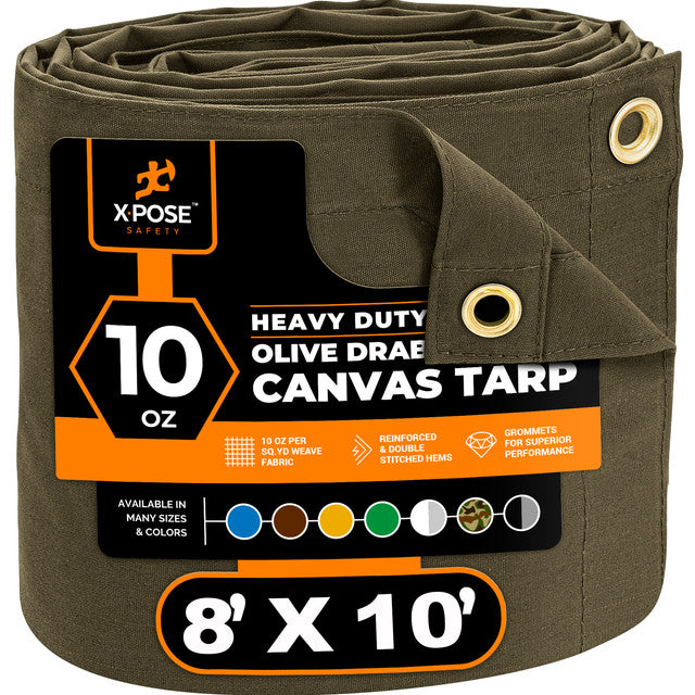 Olive Drab Canvas Tarps 10oz