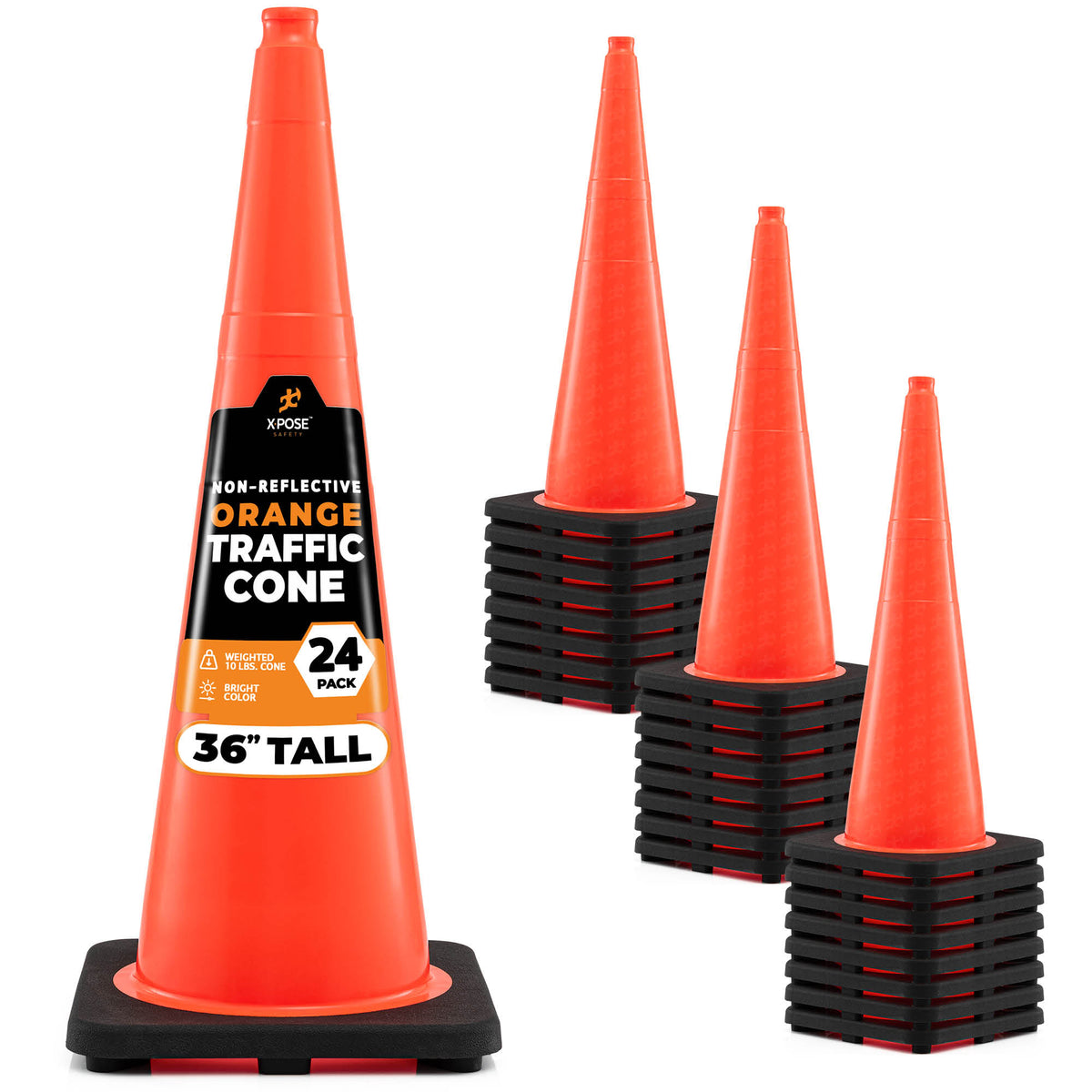 36" Orange Traffic Cone