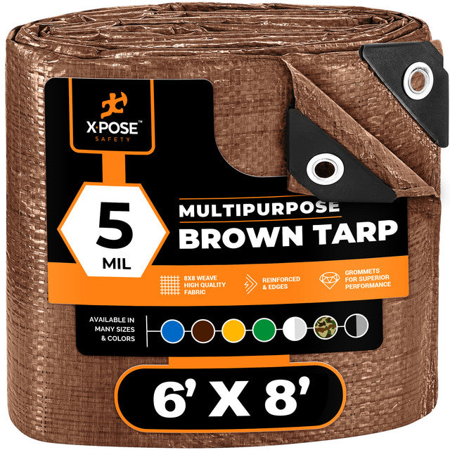 5 Mil Brown Poly Tarps