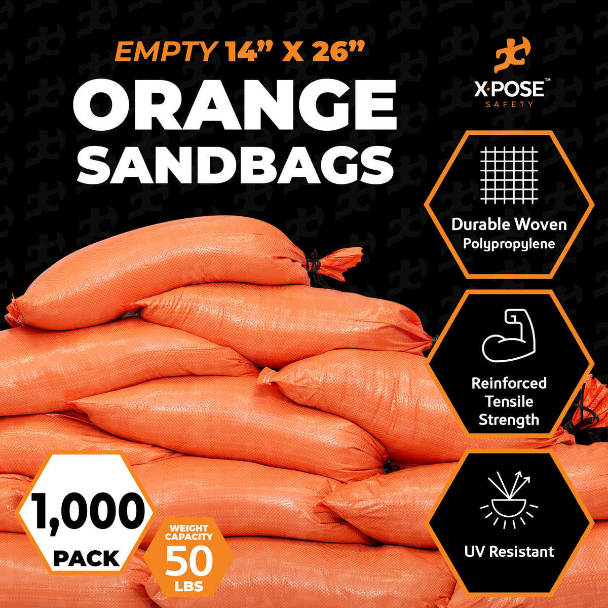 # Size_14" x 26" Color_Orange  Pack_1000