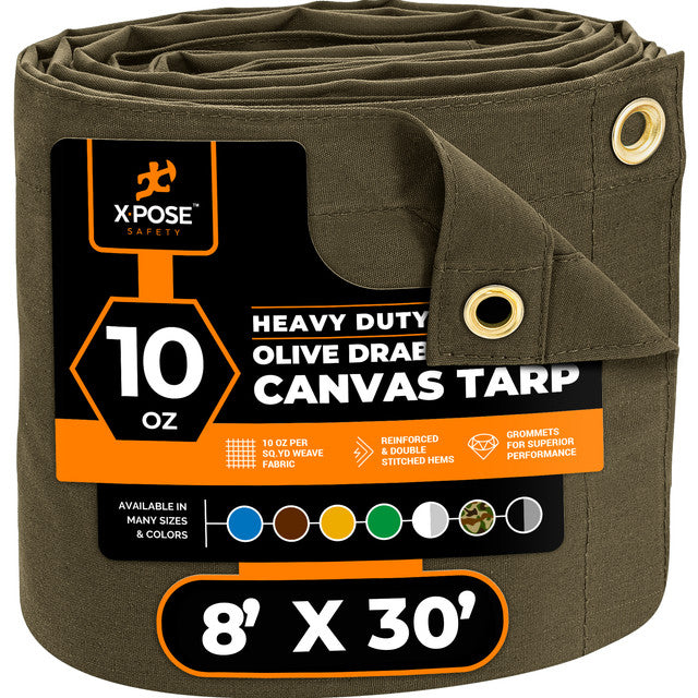 Olive Drab Canvas Tarps 10oz