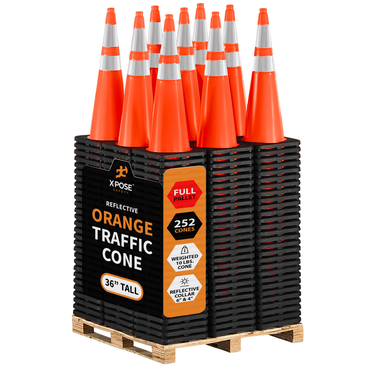 36" Orange Traffic Cone