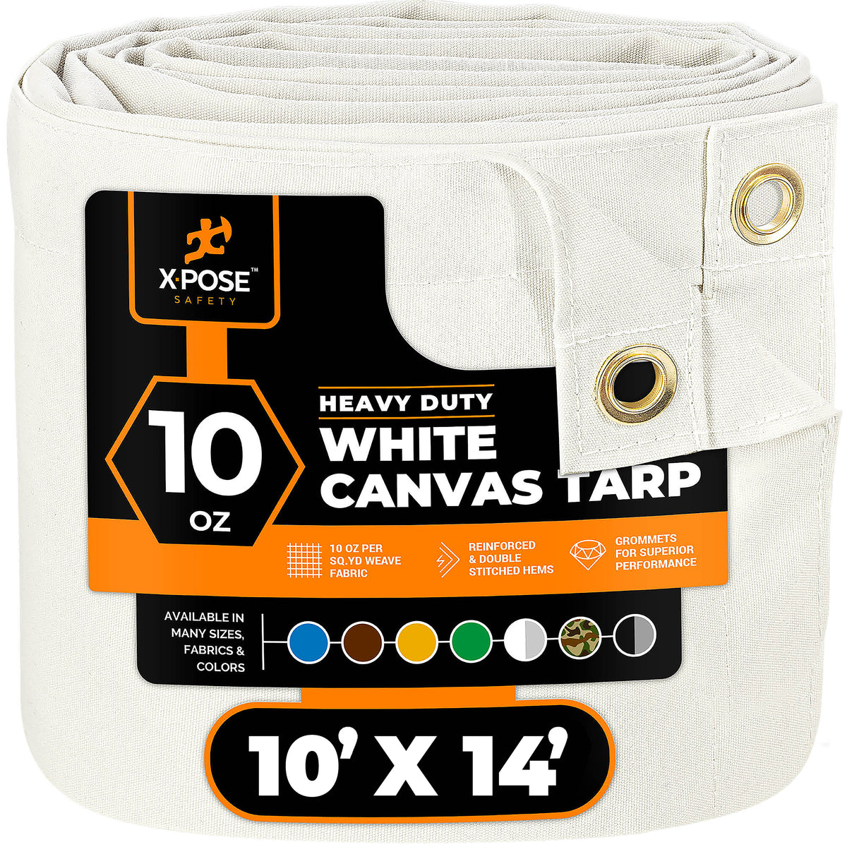 White Canvas Tarps 10oz