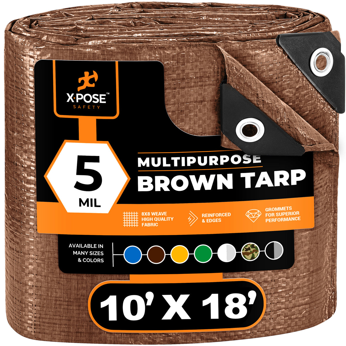 5 Mil Brown Poly Tarps