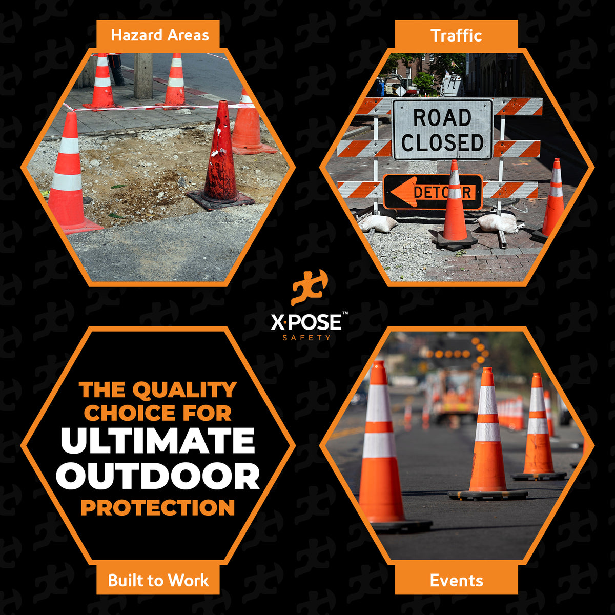 36" Slimline Orange Traffic Cone